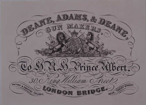 Deane Adams & Deane Trade Label Ref DADW01